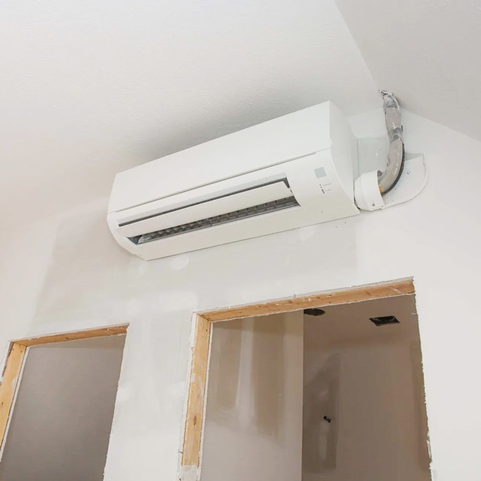 ductless mini split on new home build